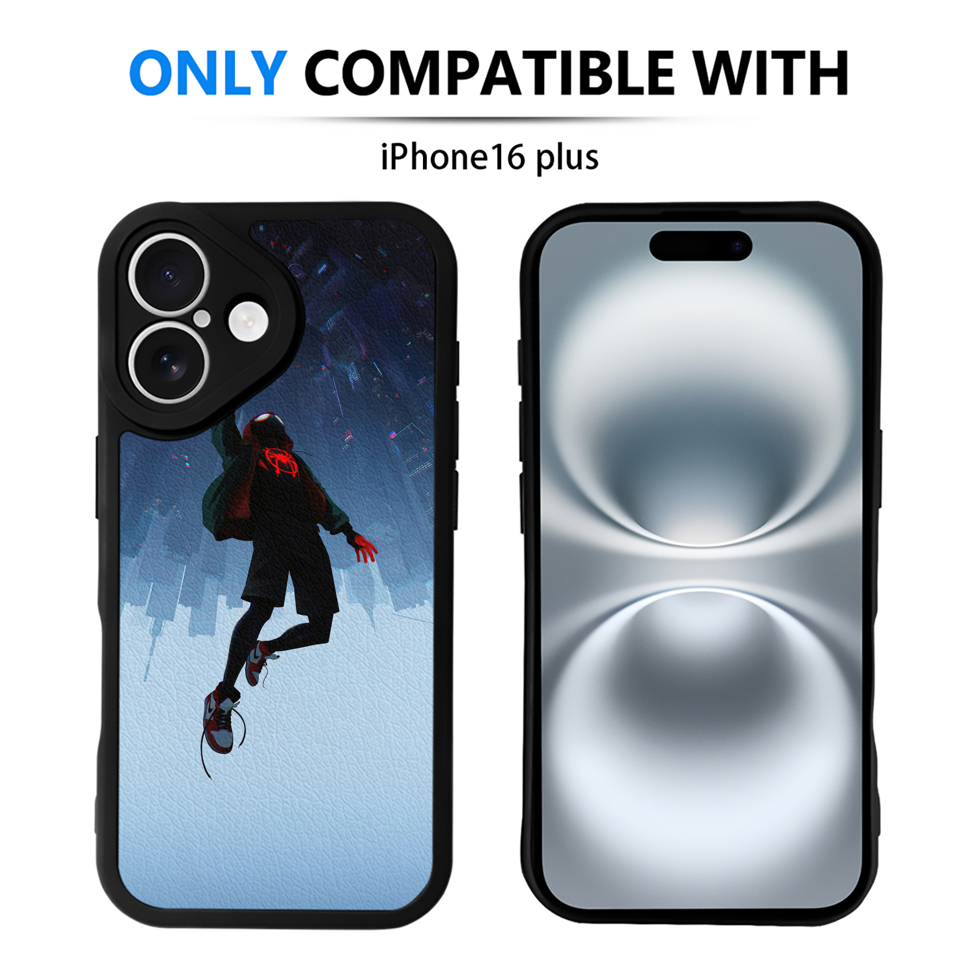 Spider Man スパイダーマン 【iPhone 16シリーズ対応】シリコンスマホケース（レザー調） 材質：シリコン